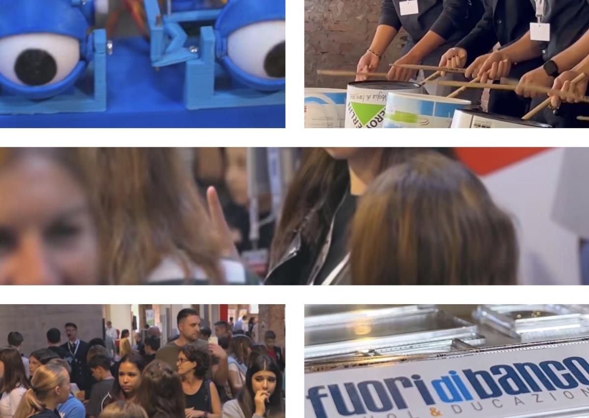 collage foto dal salone di fuori di banco last day